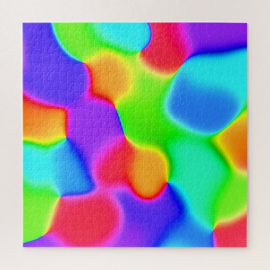 Heldere regenbooglobs Jigzaag Puzzle Legpuzzel (Verticaal)