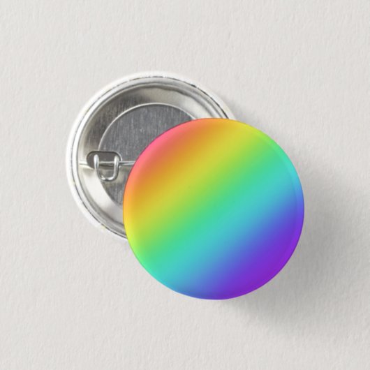 Heldere regenboogpin-on Button (Voorkant /achterkant)