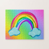 Heldere regenboogpuzzel legpuzzel (Horizontaal)