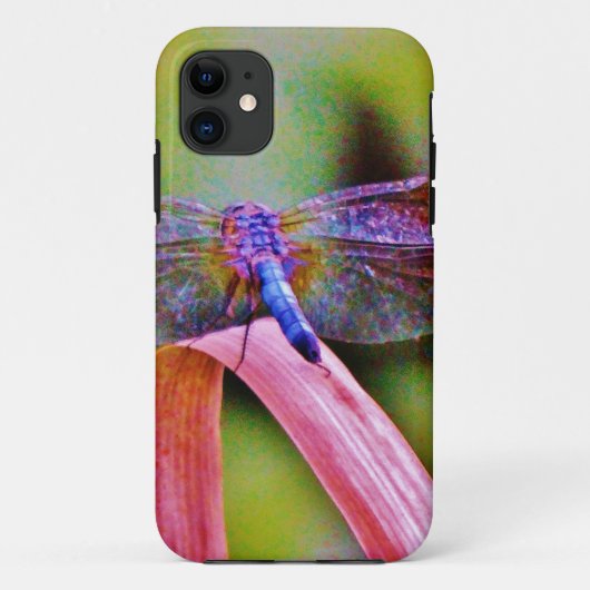 Heldere regenboogroze dragonvlieg Case-Mate iPhone case (Achterkant)