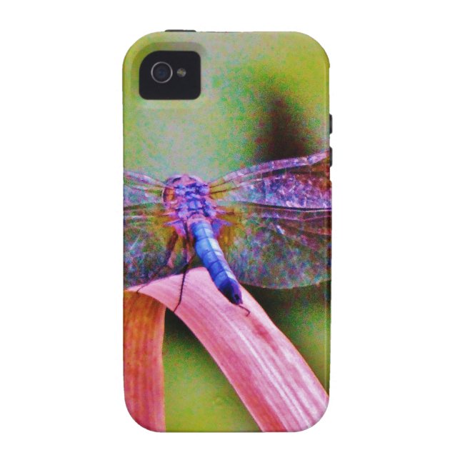 Heldere regenboogroze dragonvlieg Case-Mate iPhone case (Achterkant)