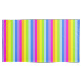 Heldere regenboogstrepen kleurrijke kussens kussensloop (Voorkant-Links)