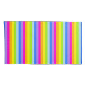Heldere regenboogstrepen kleurrijke kussens kussensloop (Achterkant-Rechts)