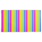 Heldere regenboogstrepen kleurrijke kussens kussensloop (Voorkant-Rechts)