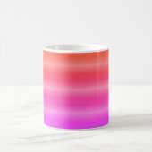 Heldere regenboogstrips koffiemok (Center)