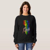 heldere regenboogvuist trui (Voorkant volledig)