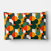 Heldere Retro Abstracte Cirkels Accessoirezak Etui (Achterkant)