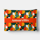 Heldere Retro Abstracte Cirkels Accessoirezak Etui (Voorkant)