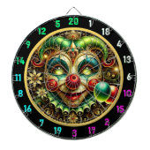 Heldere Retro Neon Dartbord voor Game Rooms (Voorkant)