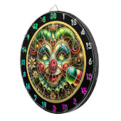 Heldere Retro Neon Dartbord voor Game Rooms (Voorkant Rechts)