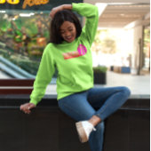 Heldere retro zonsondergang 'Living My Best Life a T-shirt