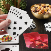 heldere rode bladen pokerkaarten (Insitu)