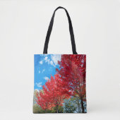 Heldere rode bladeren in de herfst tote bag (Voorkant)