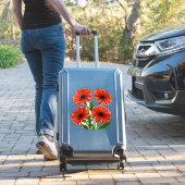 Heldere rode gerbera madeliefjesboeket sticker (Koffer Insitu)
