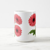 Heldere rode gerbera-tuil koffiemok (Center)