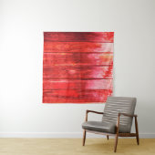 Heldere, rode houten wandstructuur. Houttextuur w Wandkleed (In Situ (horizontaal))