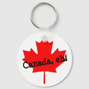 Heldere Rode Maple Leaf Canada eh! Sleutelhanger