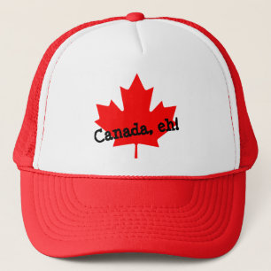 Heldere Rode Maple Leaf Canada eh! Trucker Pet