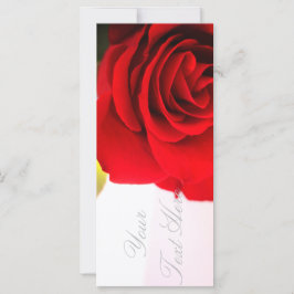 Heldere rode roze Jouw tekst platte Kaart toevoege