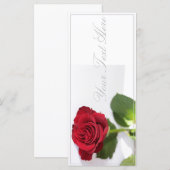 Heldere rode roze Jouw tekst platte Kaart toevoege (Voorkant / Achterkant)