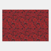 Heldere rode rozen inpakpapier vel (Voorkant 2)