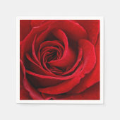 Heldere rode rozendichte servet (Voorkant)