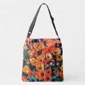 Heldere rode tulpen van Istanbul Crossbody Tas (Achterkant)