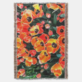 Heldere rode tulpen van Istanbul Deken (Voorkant Verticaal)