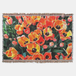 Heldere rode tulpen van Istanbul Deken