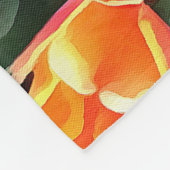 Heldere rode tulpen van Istanbul Fleece Deken (Hoek)