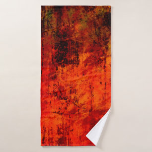 Heldere rode, vieze, zwarte, rode achtergrond. Hal Badhanddoek