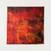 Heldere rode, vieze, zwarte, rode achtergrond. Hal Wandkleed (Voorkant (horizontaal))