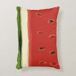 Heldere Rode Waterverf Watermeloen Accent Pillow Kussen