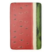 Heldere Rode Waterverf Watermeloen Badmat (Voorkant Verticaal)