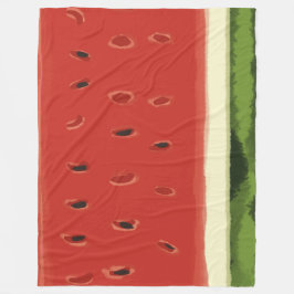 Heldere Rode Waterverf Watermeloen Fleece Deken
