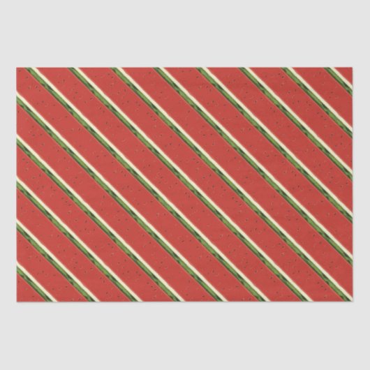 Heldere rode Waterverf Watermeloen Tissue Paper Tissuepapier (Voorkant)