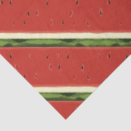 Heldere rode Waterverf Watermeloen Tissue Paper Tissuepapier (Detail)