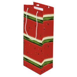 Heldere Rode Waterverf Watermeloen Wijn Gift Bag Cadeautas