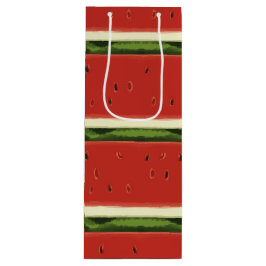 Heldere Rode Waterverf Watermeloen Wijn Gift Bag Wijn Cadeautas