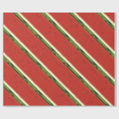Heldere rode Waterverf Watermeloen Wrapping Paper Cadeaupapier (Vlak)