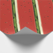 Heldere rode Waterverf Watermeloen Wrapping Paper Cadeaupapier (Hoek)