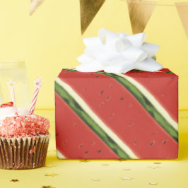 Heldere rode Waterverf Watermeloen Wrapping Paper Cadeaupapier