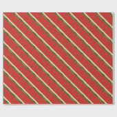 Heldere rode Waterverf Watermeloen Wrapping Paper Cadeaupapier (Vlak)