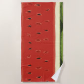 Heldere Rode Waterverf Watermelon Strandlaken (Voorkant)
