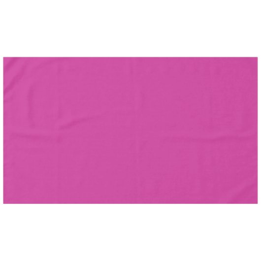 Heldere Royal Fuchsia Roze Effen Kleur Tafelkleed (Voorkant (Horizontaal))