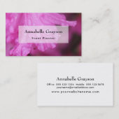 Heldere Roze Azalea Foto met Waterdruppels Visitekaartje (Voorkant / Achterkant)