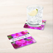 Heldere roze bloemen roze magenta Paars Kartonnen Onderzetters (Insitu)