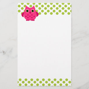 Heldere roze boomkorren briefpapier