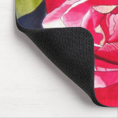 Heldere roze Camellia-bloem Muismat (Hoek)