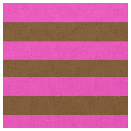 Heldere roze, coco bruine stipe, strepen stof (Close Up)